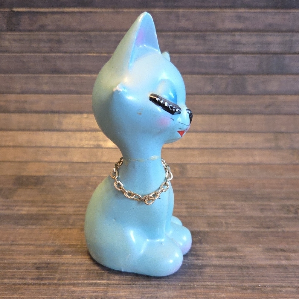 Elegant Blue Cat Figurines - Picture 11 of 15